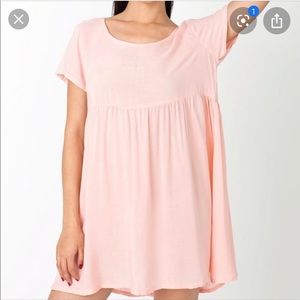 Baby Pink American Apparel Babydoll Dress